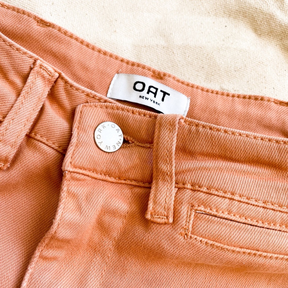 OAT NY High Rise Crop Wide Leg Pants in Toast - Picture 3 of 7